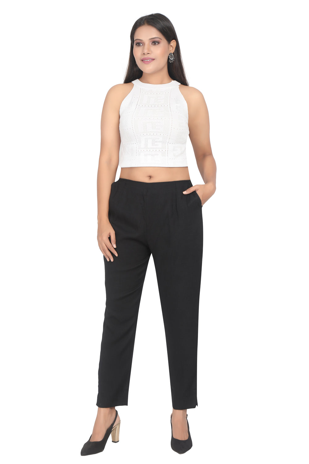 Meniki Women's Straight Fit Pants